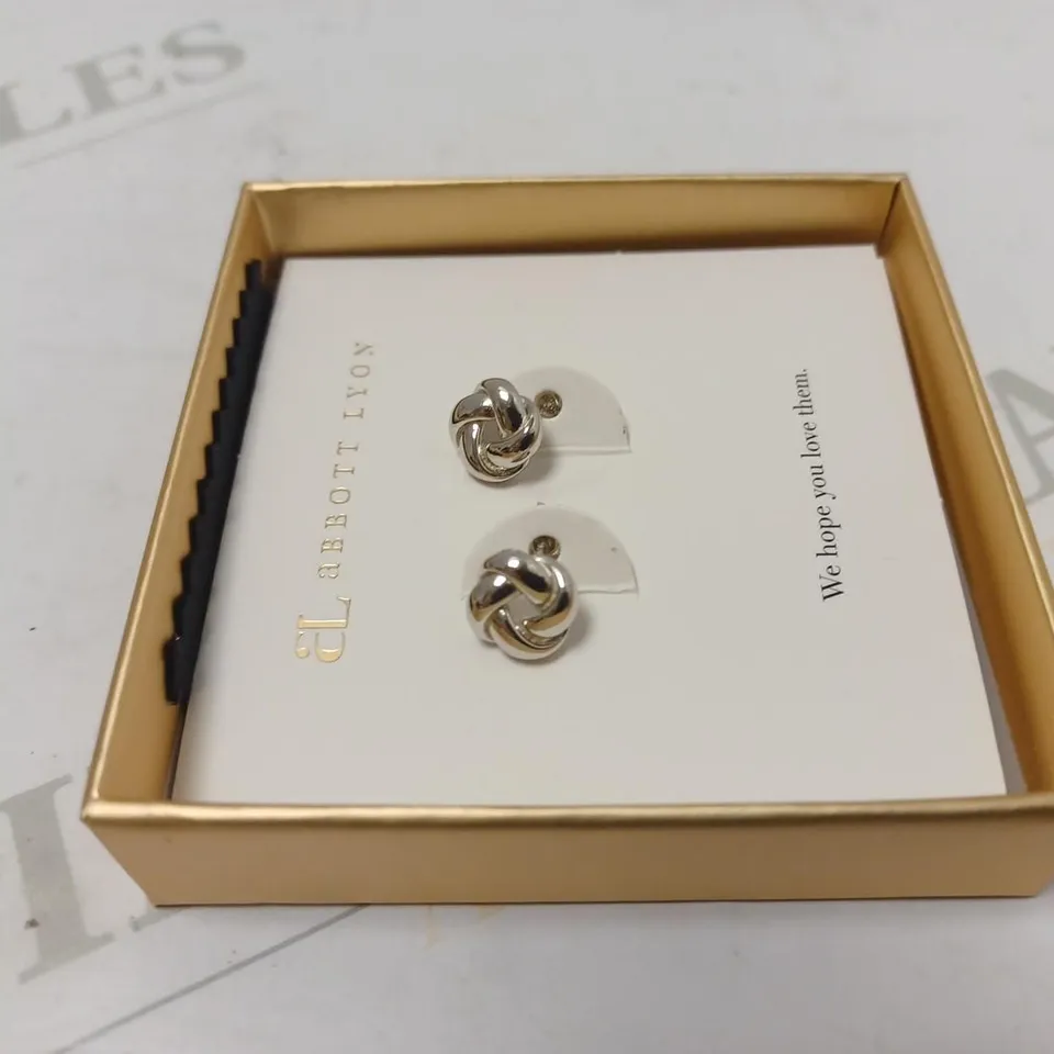 ABBOTT LYON TWISTED STUBS SILVER EARRINGS