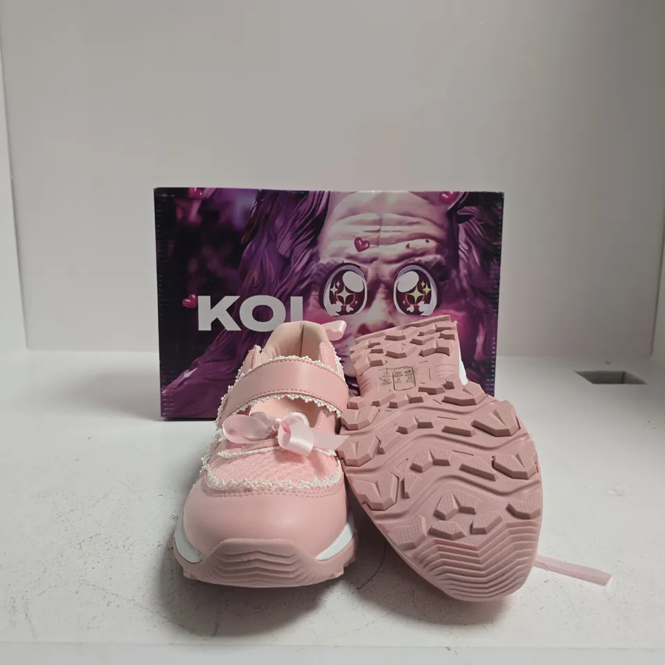 KOI ITSU LOLITA MARY JANES PINK CAKE TRAINERS WITH VELCRO STRAP – BOXED UK SIZE 6