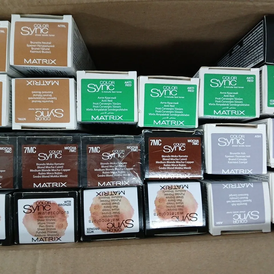 BOX OF APPROXIMATELY 20 ASSORTED MATRIX SO COLOUR SYNC PRODUCTS