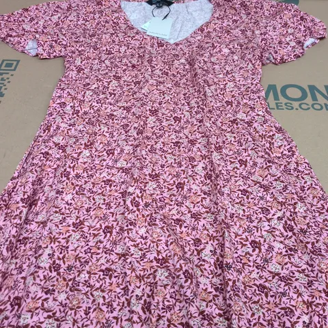 NOBODY'S CHILD ATLAS MIDI DRESS – UK 14 – PINK FLORAL