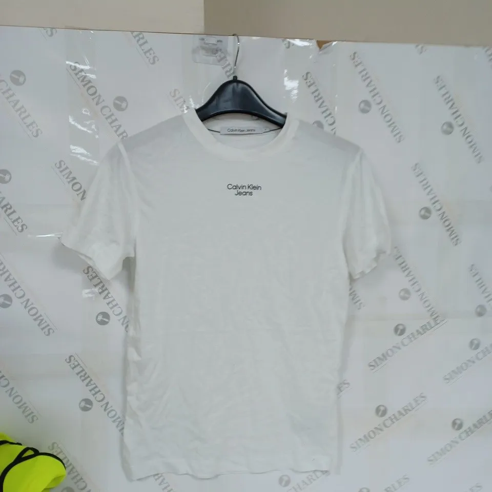 CALVIN KLEIN JEANS WHITE XS TOP