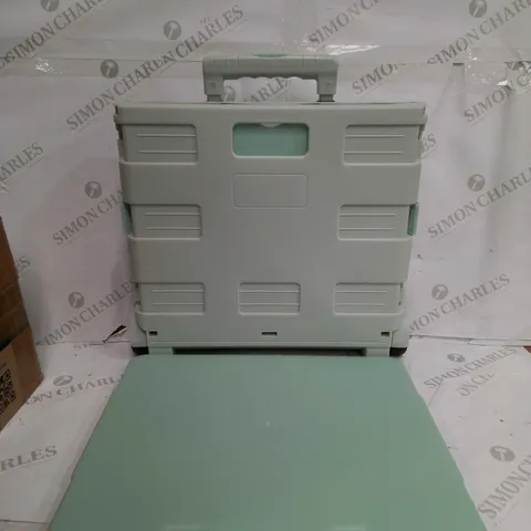 BOXED ORGANISED OPTIONS FOLDABLE PLASTIC SHOPPING CART WITH LID