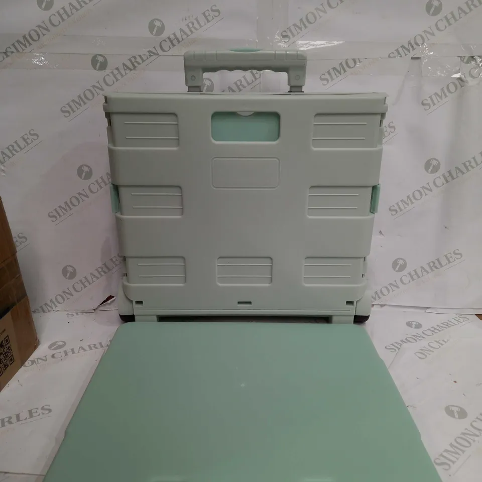 BOXED ORGANISED OPTIONS FOLDABLE PLASTIC SHOPPING CART WITH LID