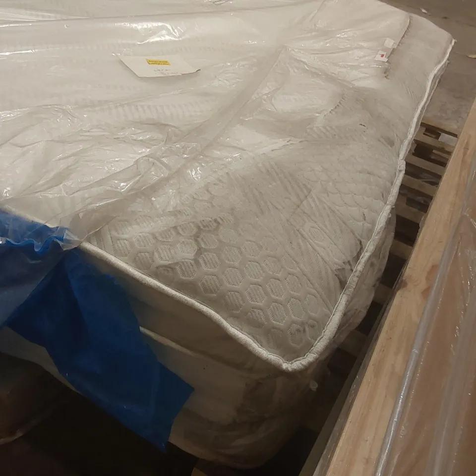 QUALITY BAGGED SLEEPFUL PILLOWTOP 1000 POCKET SPRINGS 180CM SUPERKING MATTRESS - DIRTY