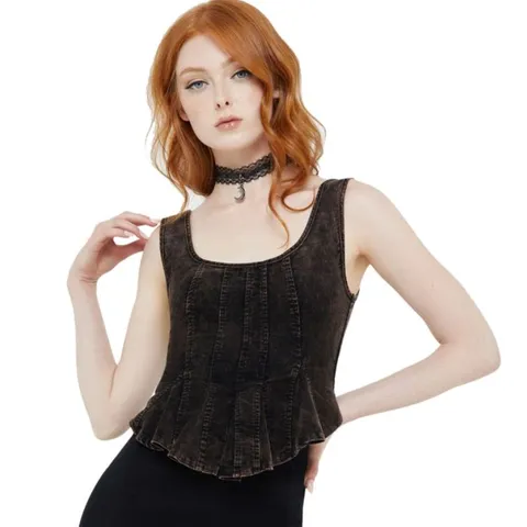 BRAND NEW KILLSTAR - DREADMIRE - BROWN WOMEN'S CORSET SIZE M