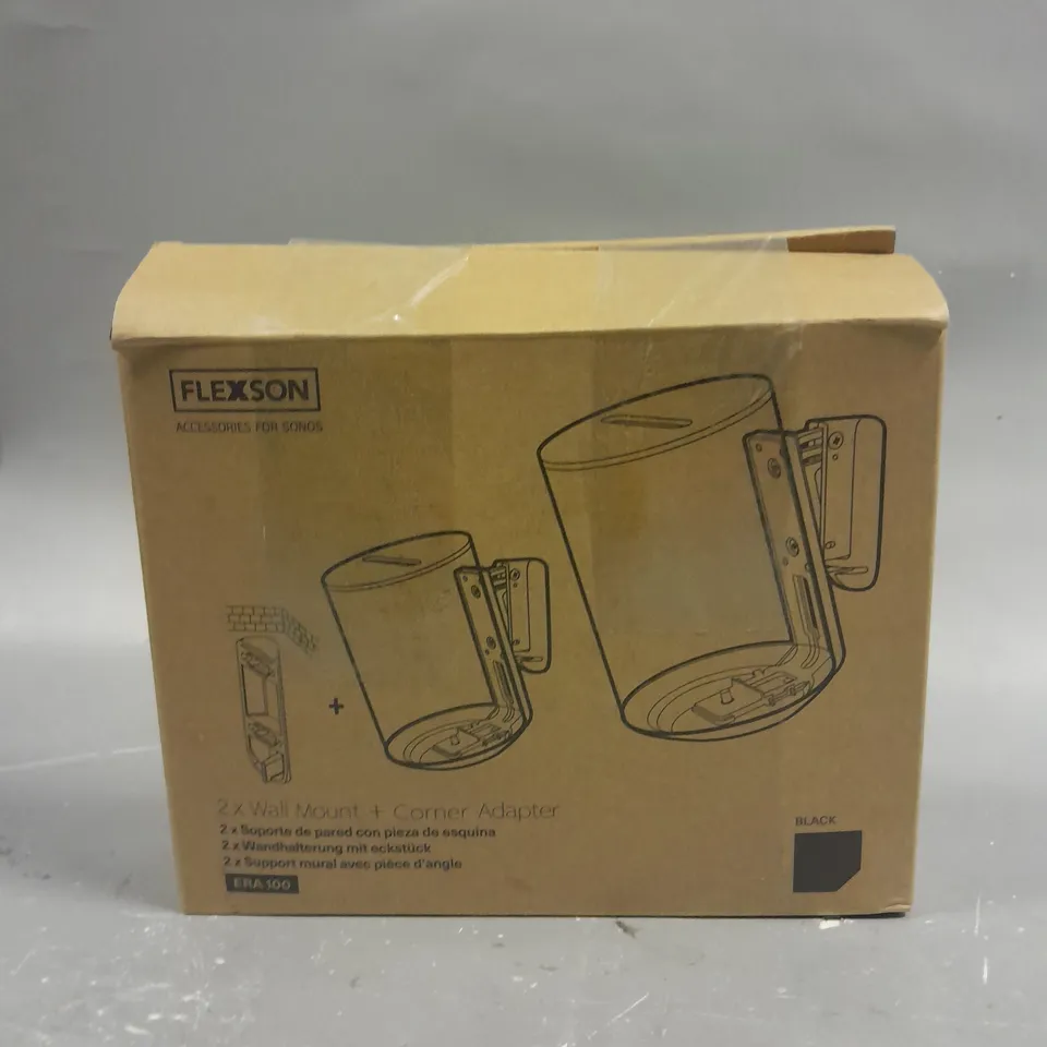 FLEXSON 2X WALL MOUNT BRACKETS + CORNER ADAPTER 