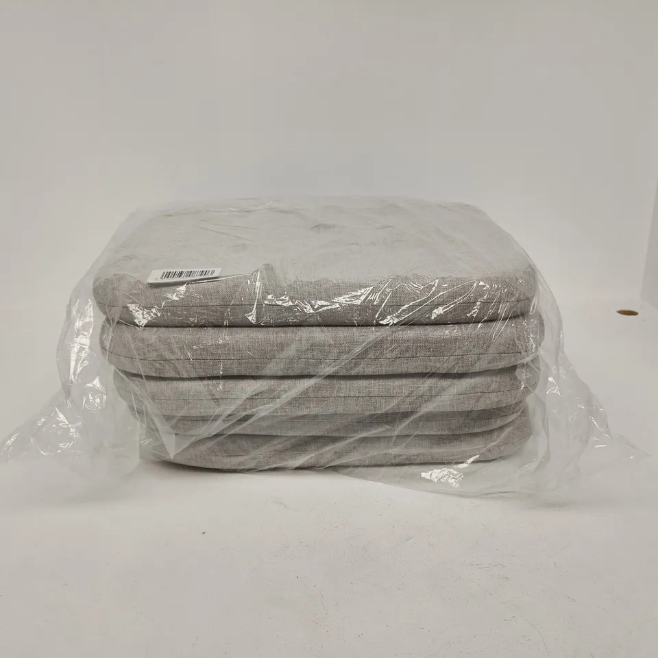 SET OF 5 JARDIN OUTDOOR SEAT PADS SILVER