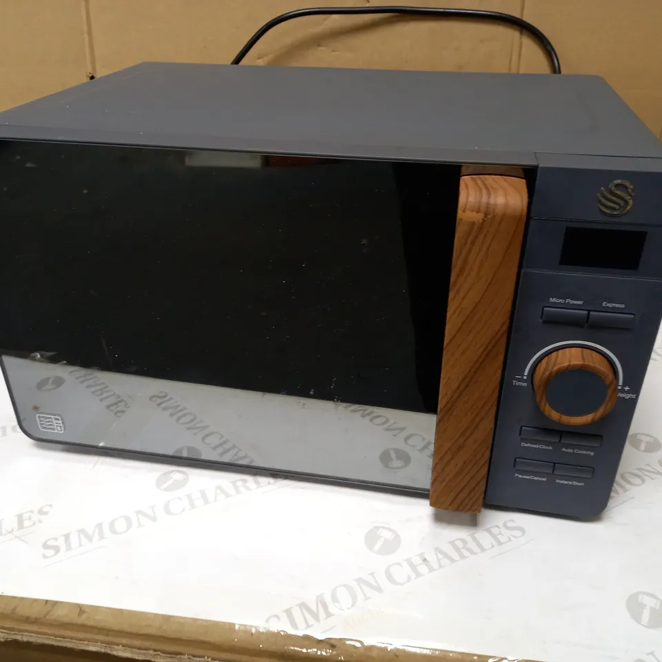 SWAN NORDIC DIGITAL MICROWAVE, 800W, SLATE GREY