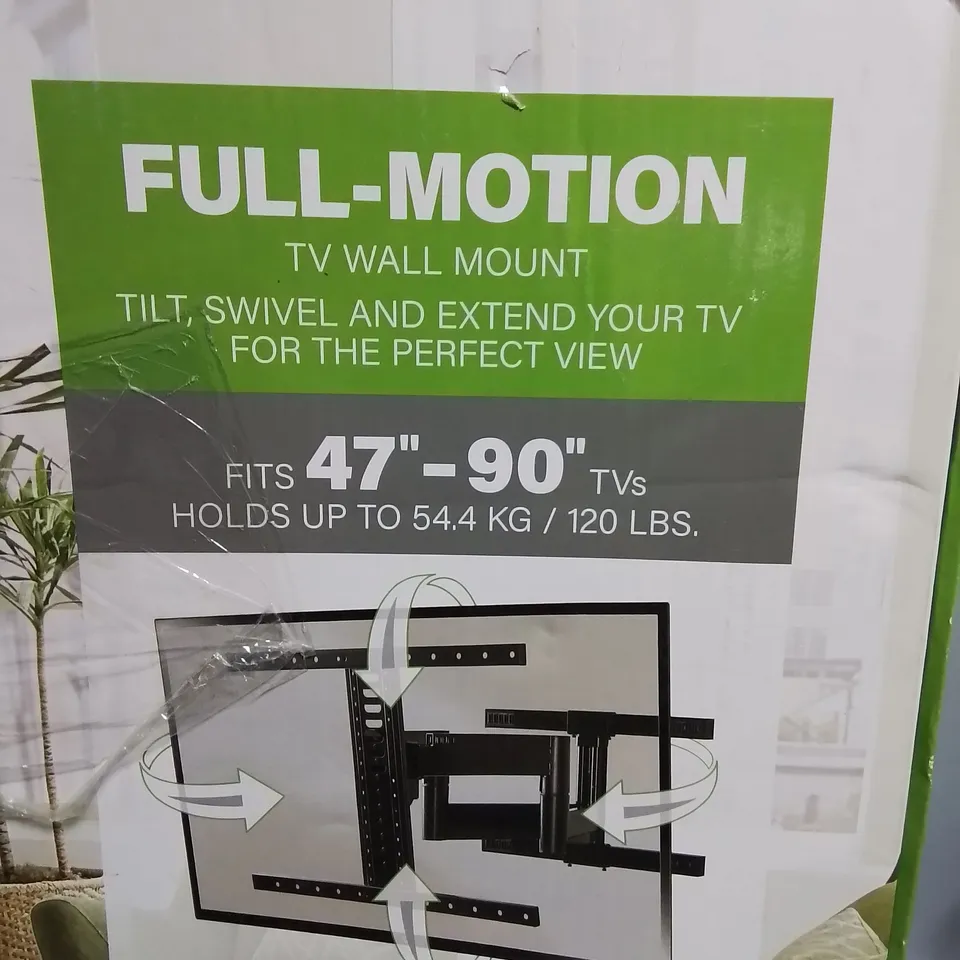BOXED SANUS FLF325-B2 FULL MOTION 47-90" TV BRACKET RRP £129.99