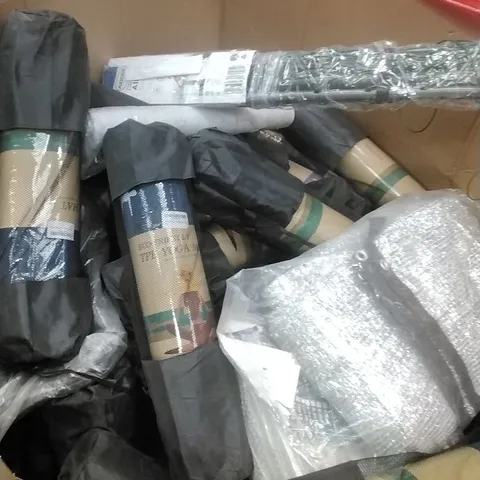 PALLET OF ASSORTED HOUSEHOLD GOODS AND PRODUCTS TO INCLUDE; YOGA MATS AND SIMILAR PRODUCTS ETC