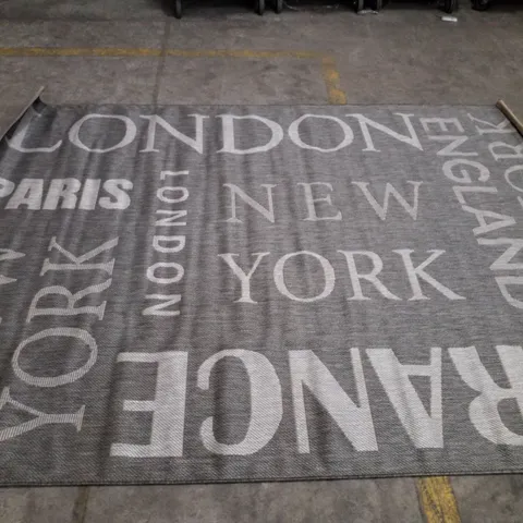 BRAND NEW PACO HOME COUNTRY 675 AREA RUG IN GREY - 200X280CM