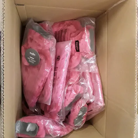 BOX TO CONTAIN 14 KEPLIN PREMIUM HOT WATER BOTTLES AND COVERS - PLUM/ PINK