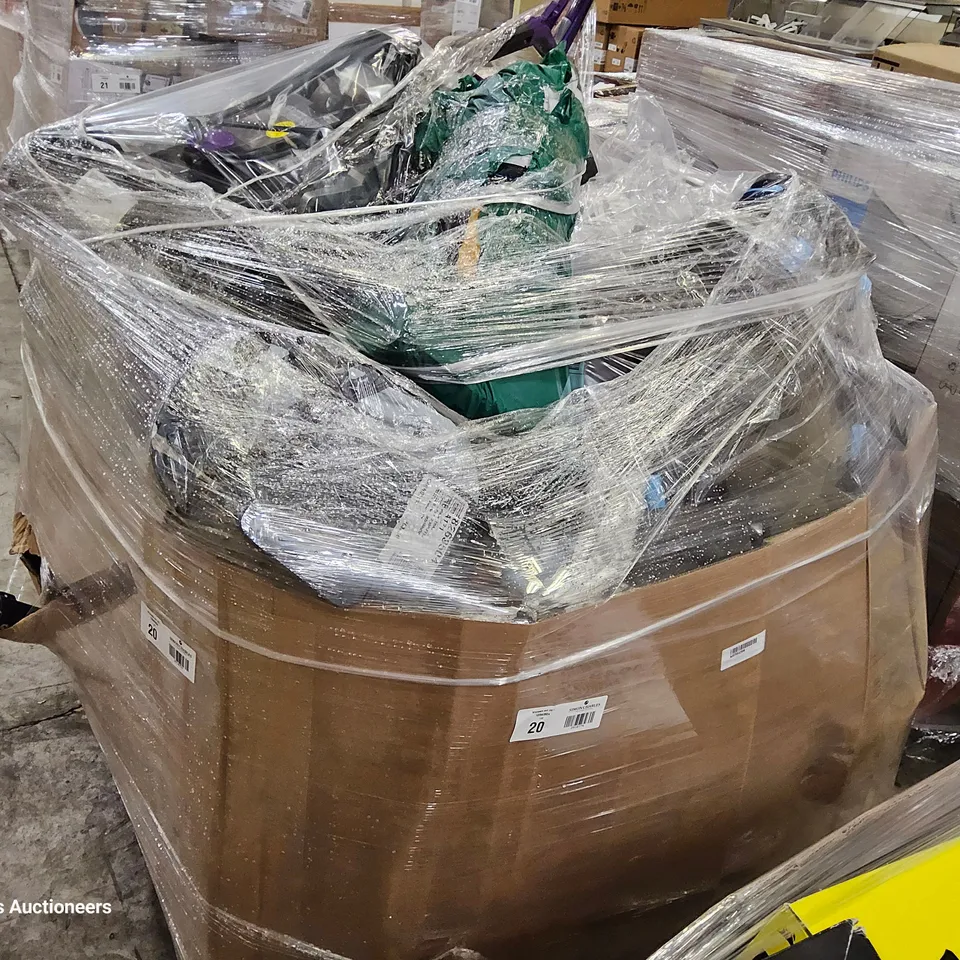 PALLET OF APPROXIMATELY 26 UNPROCESSED RAW RETURN HOUSEHOLD AND ELECTRICAL GOODS TO INCLUDE;