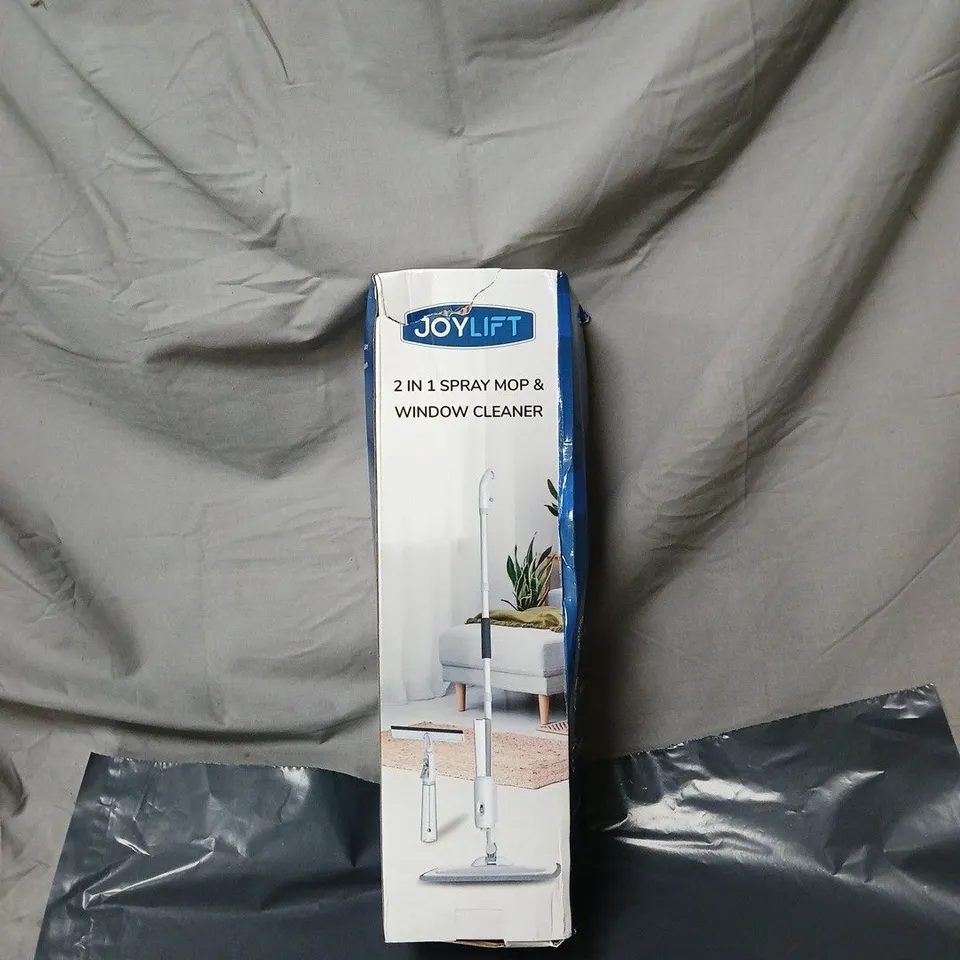 JOYLIFT 2 IN 1 SPRAY MOP AND WINDOW CLEANER BOXED