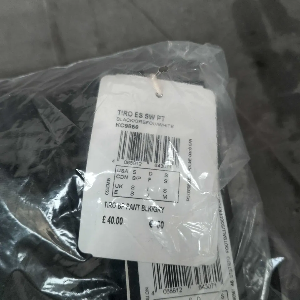 ADIDAS TIRO SWEATPANTS BLACK/GREY/WHITE SMALL