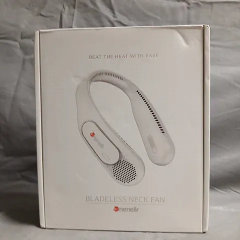 BLADE-LESS NECK FAN – WHITE, BOXED