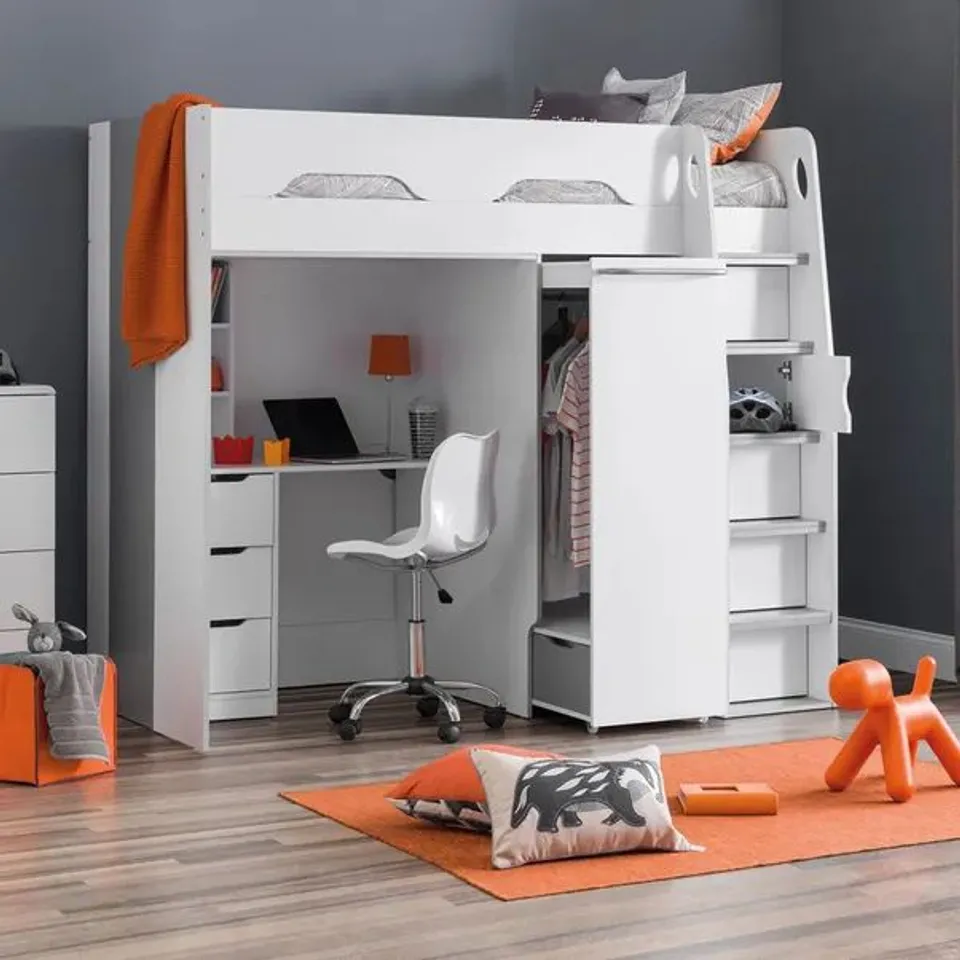 BOXED JULIAN BOWEN PEGASUS HIGHSLEEPER - WHITE & SILVER (5 BOXES)