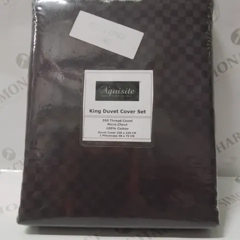 BRAND NEW EXQUISITE HOME FURNISHINGS KING DUVET COVER SET