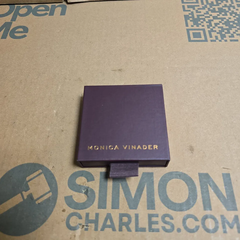 MONICA VINADER NECKLACE - SILVER-TONE CHAIN WITH SMALL PENDANT (BOXED)