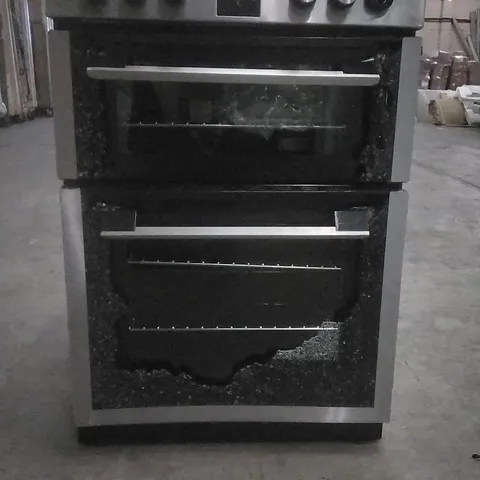 (SMASHED FRONT/BROKEN DOOR HINGE) KENWOOD KDOI60X20 COMMERCIAL INDUCTION HOB OVEN BLACK/STAINOESS STEEL