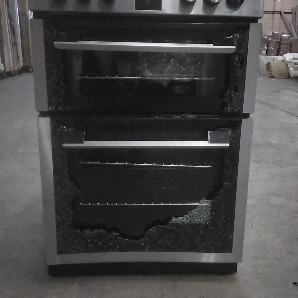 (SMASHED FRONT/BROKEN DOOR HINGE) KENWOOD KDOI60X20 COMMERCIAL INDUCTION HOB OVEN BLACK/STAINOESS STEEL