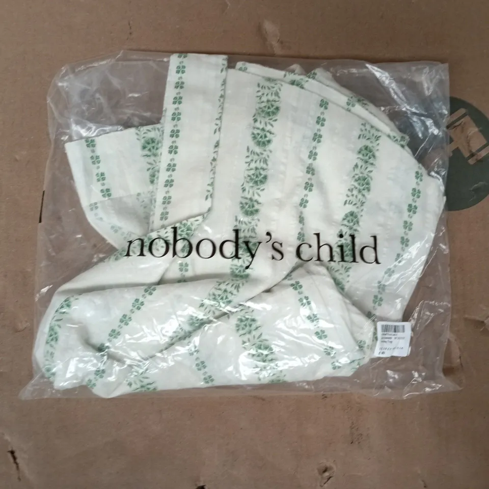 BAGGED NOBODY'S CHILD STIRLING TOP IN WHITE SIZE UK 10