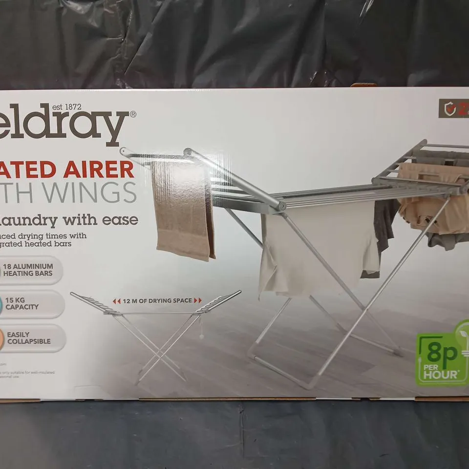 BOXED BELDRAY HEATED AIRER WITH WINGS