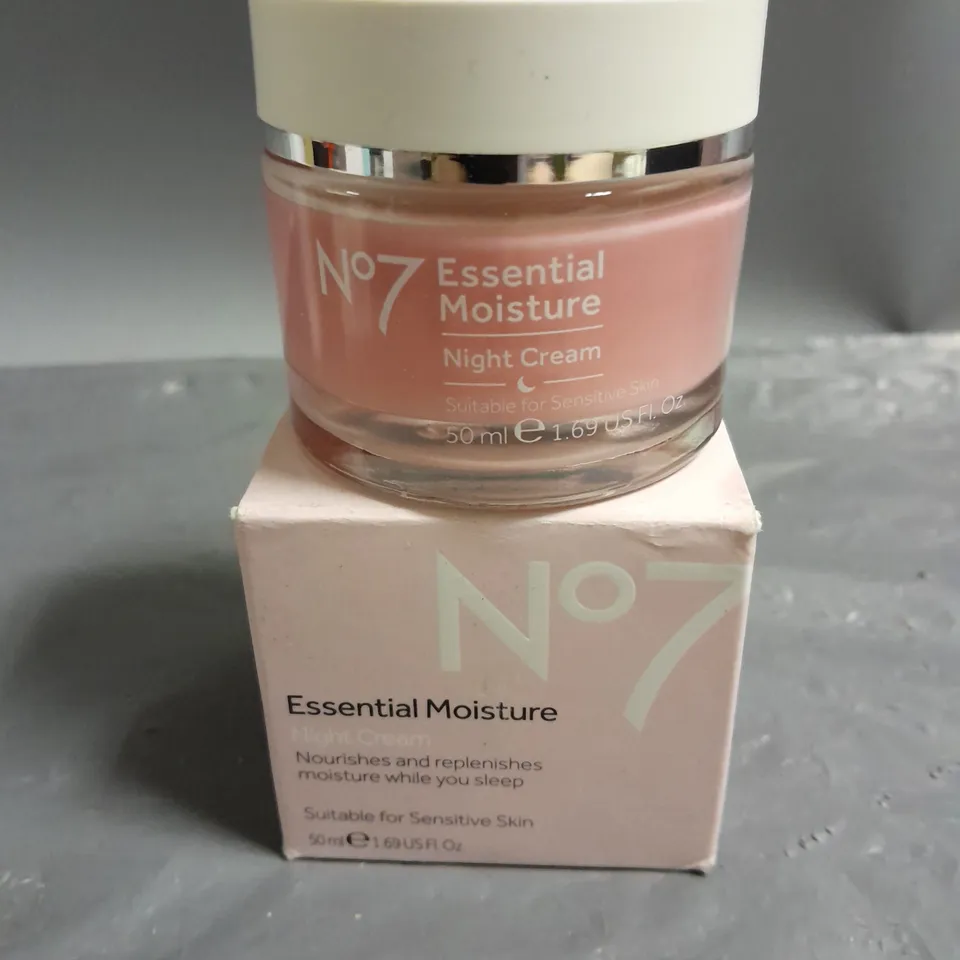 NO7 ESSENTIAL MOISTURE NIGHT CREAM 50ML