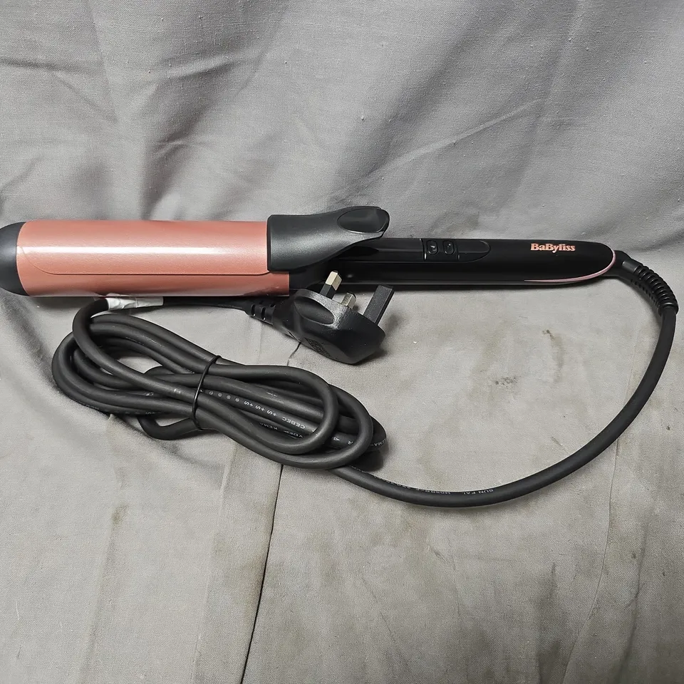 BOXED BABYLISS ROSE-QUARTZ 38MM TONG