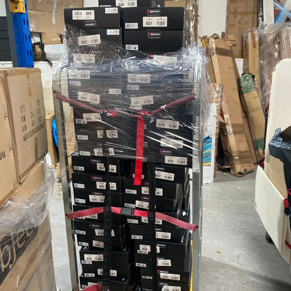 APPROXIMATELY 72 BRAND NEW BOXED ALPHASON P5 STATIC WALL MOUNTS