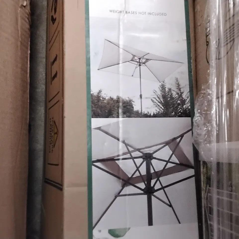 BOXED LECCO 2X3M PARASOL GREY