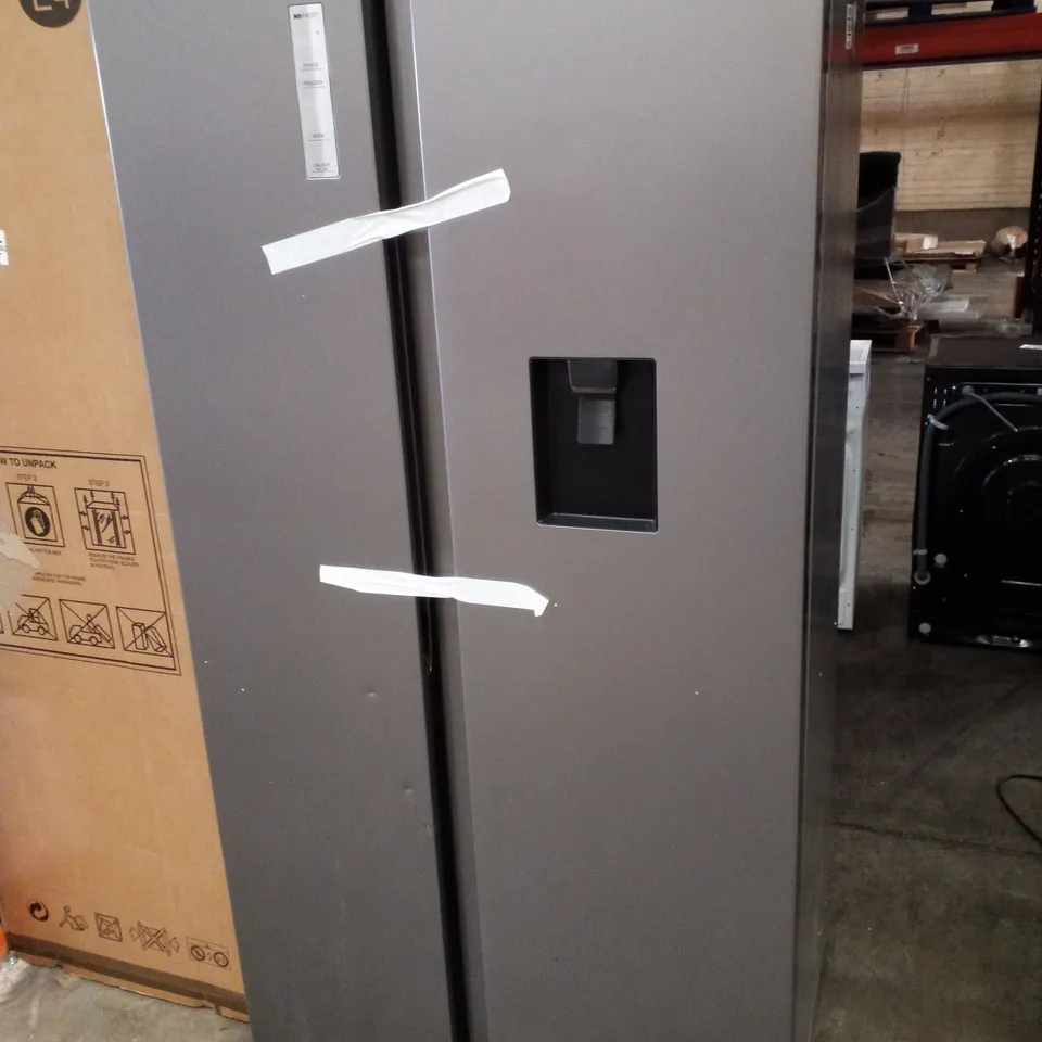 FRIDGEMASTER MS91520DES 90CM WIDE SIDE BY SIDE, AMERICAN STYLE FRIDGE FREEZER
