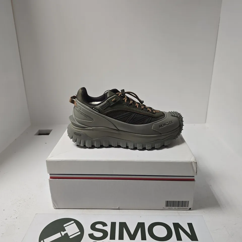 BOXED PAIR OF MONCLER TAIL GRIP GTX SHOES SIZE EU 42