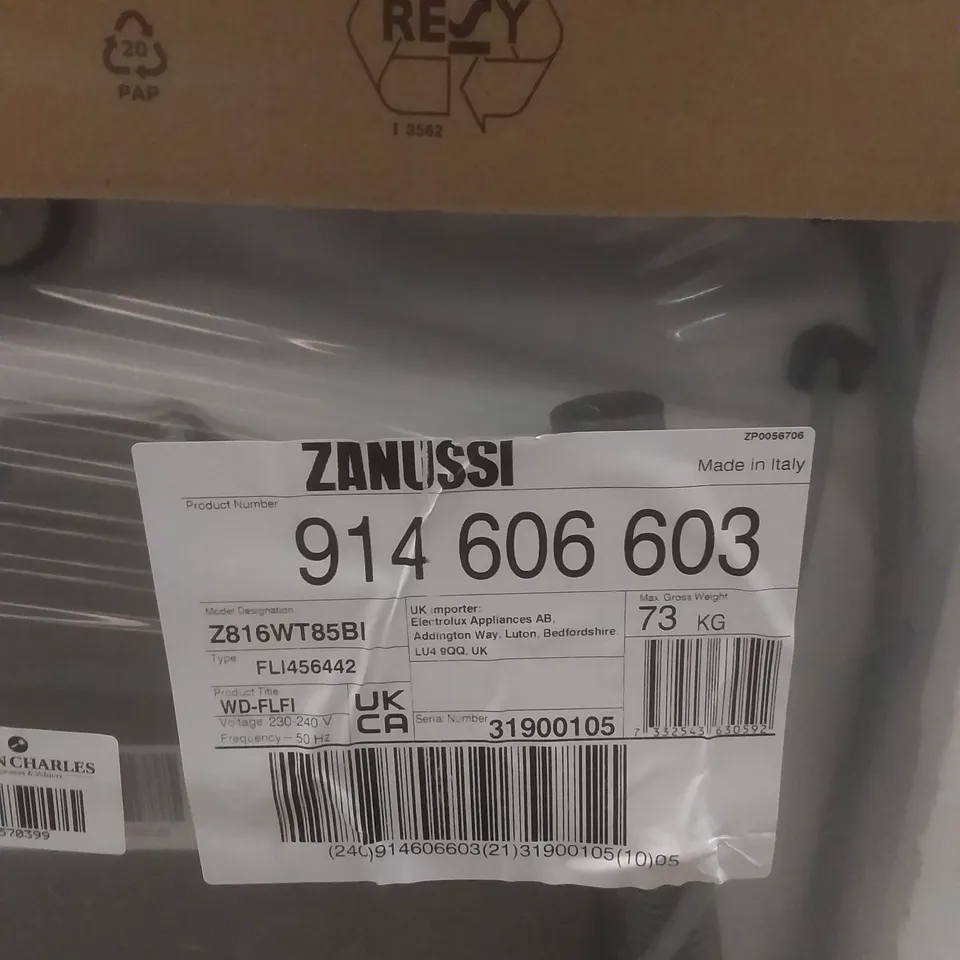 ZANUSSI Z816WT85BI WASH AND DRYER MACHINE RRP £775.00