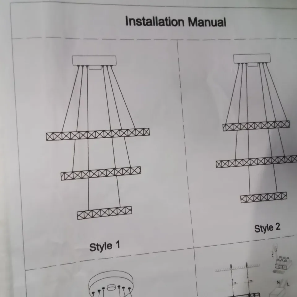 BOXED ASKANAZ LIGHT CRYSTAL CHANDELIER WITH CRYSTAL ACCENTS