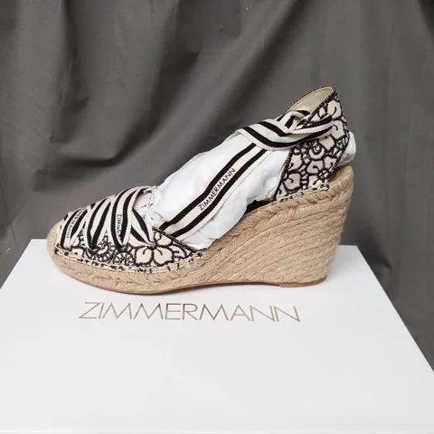 BOXED ZIMMERMANN ESPADRILLE WEDGES SIZE 37