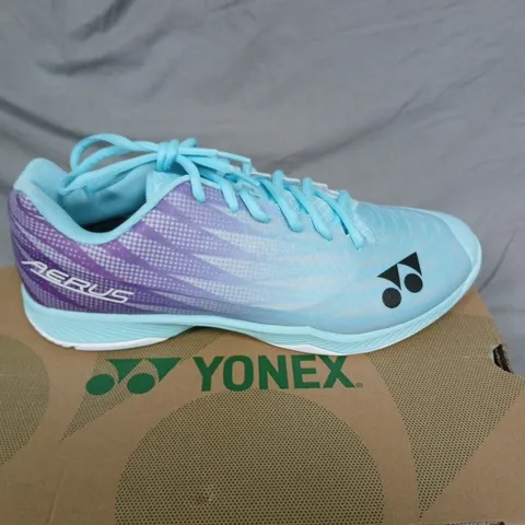 BOXED YONEX AERUS Z MEN POWER CUSHION SHOES IN INDIGO/TEAL - UK 11