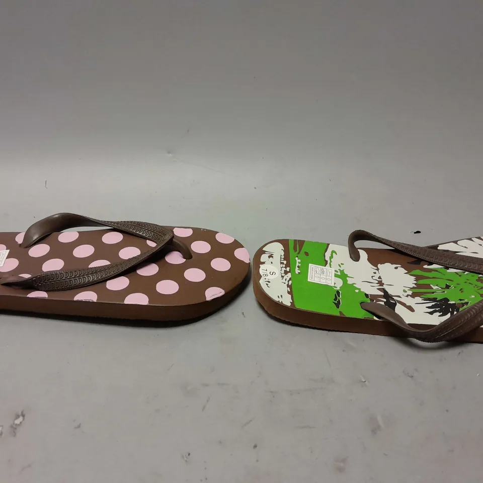 APPROXIMATELY 10 PAIRS  OF ASSORTED SANDALS IN VARIOUS COLOURS, SIZES AND STYLES