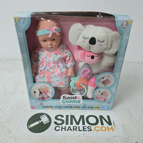BOXED CITITOY KISSES & CUDDLES TUMMY TIME PILLOW BABY DOLL PLAY SET
