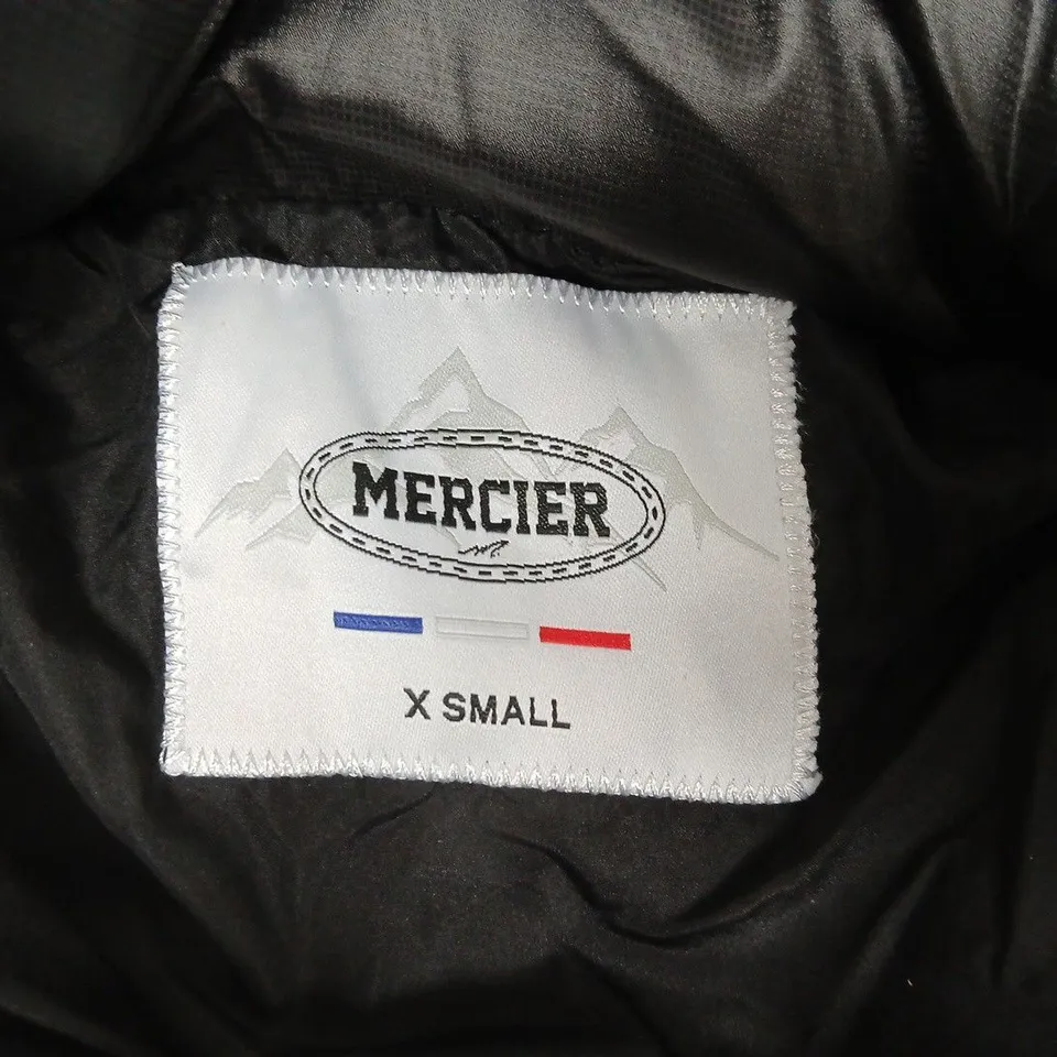 MECIER ZIP THROUGH PADDED COAT IN BLACK - X SMALL