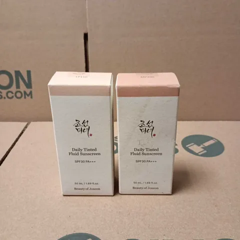 2 X BEAUTY OF JOSEON PRODUCTS: DAILY TINTED FLUID SUNSCREEN MP200/LP110