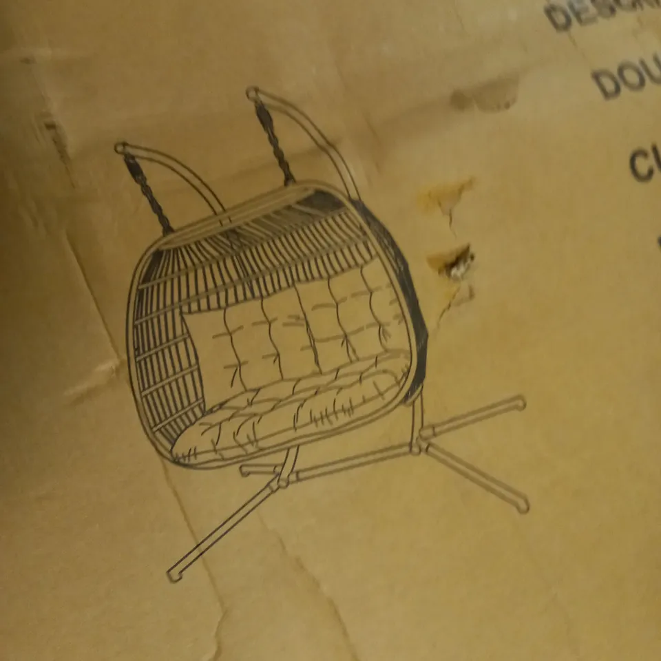 ELANOR DOUBLE FOLDING HANGING CHAIR - COLLECTION ONLY 