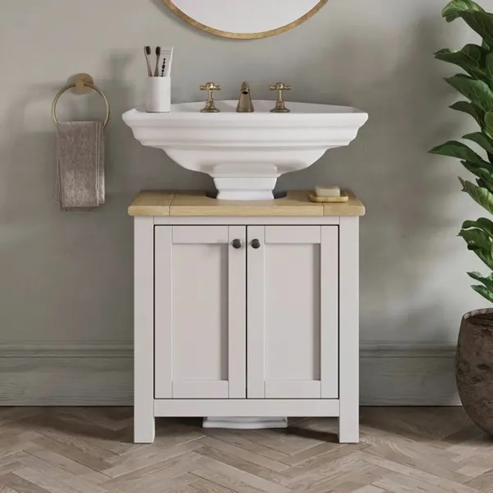BOXED OLNEY UNDER SINK CABINET - STONE (1 BOX)