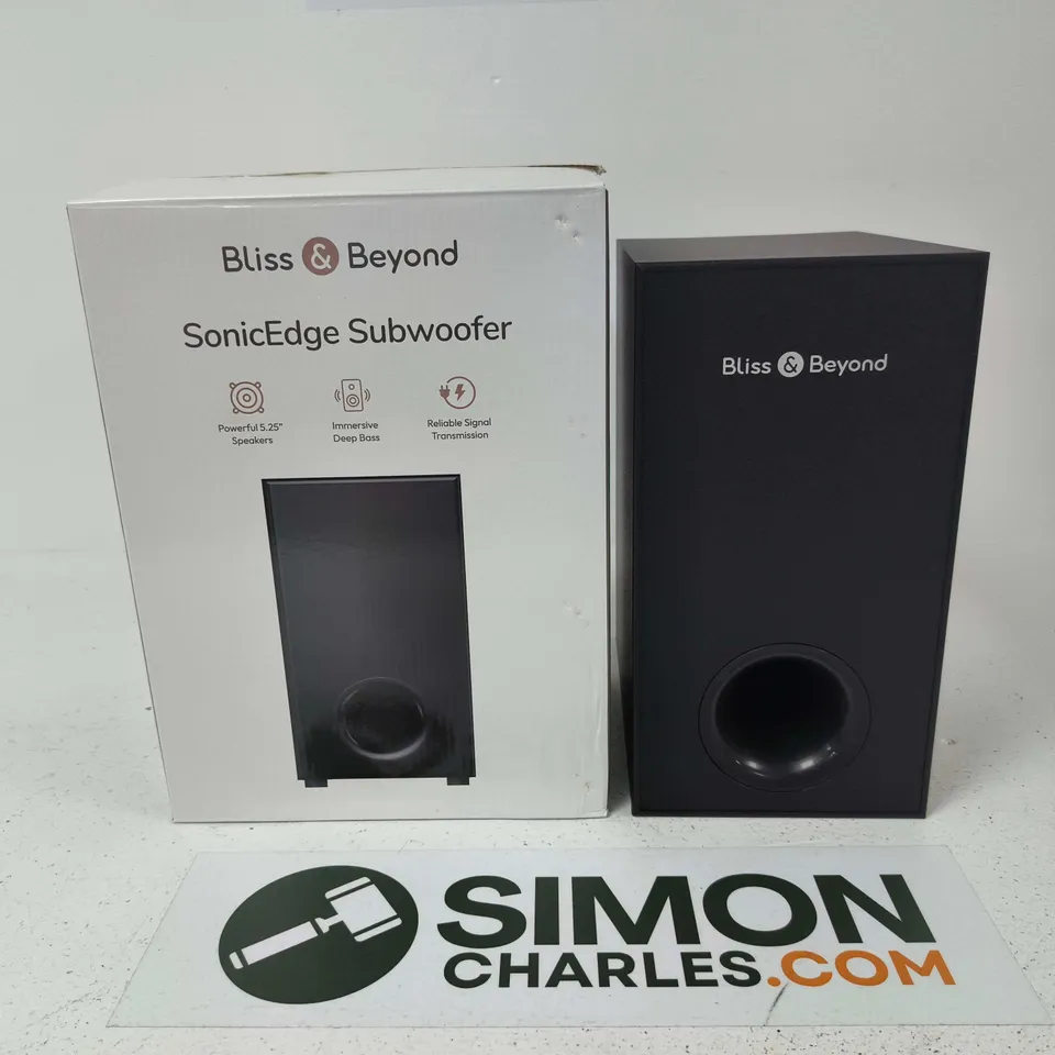  BOXED BLISS & BEYOND SONICEDGE SUBWOOFER