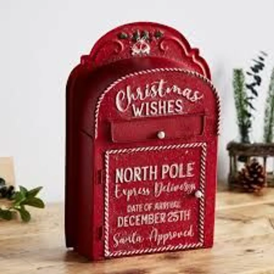 OUTLET FESTIVE NORTH POLE POST BOX