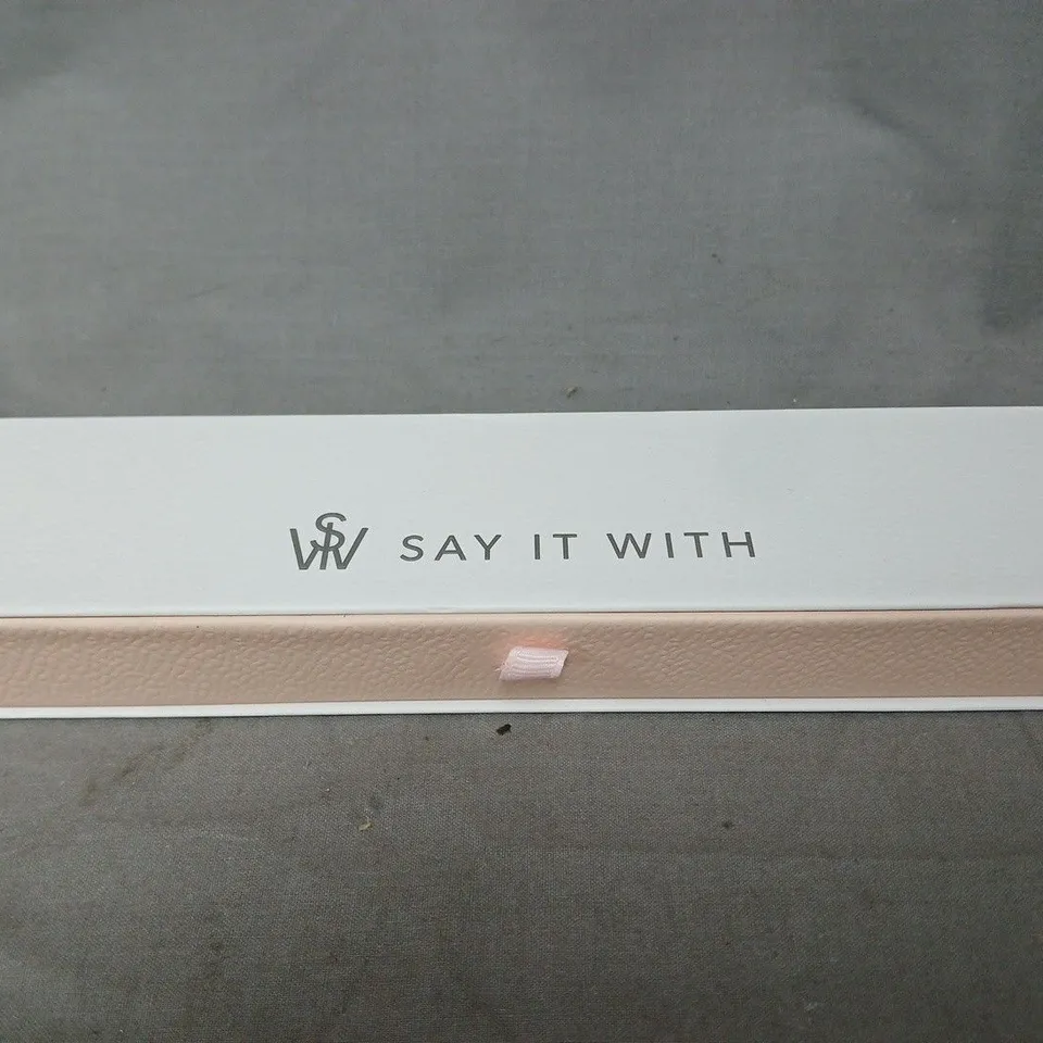 SAY IT WITH DAINTY LUCK BRACELET - SILVER & PEARL
