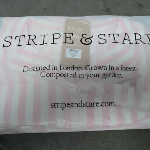 STRIPE & STARE PINK NIGHTWEAR SET – SIZE MEDIUM