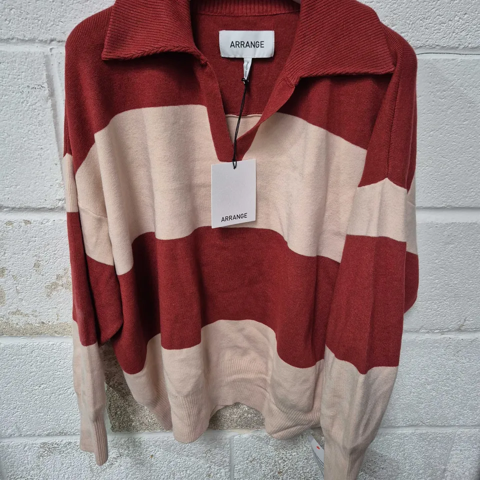 ARRANGE STRIPED KNIT JUMPER SIZE S