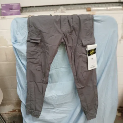 STONE ISLAND GREY TRACK PANTS – MEN'S - SIZE 34