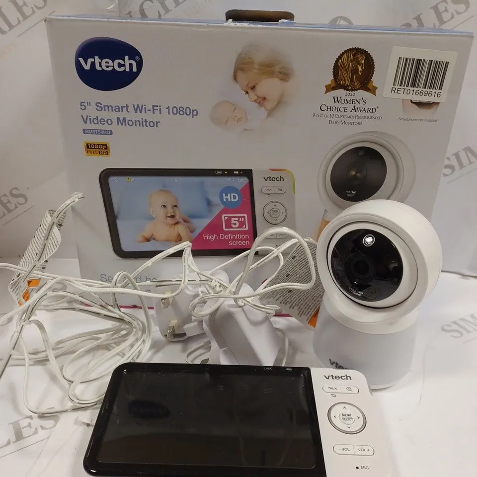 VTECH RM5754HD 5 INCH SMART WI-FI VIDEO BABY MONITOR